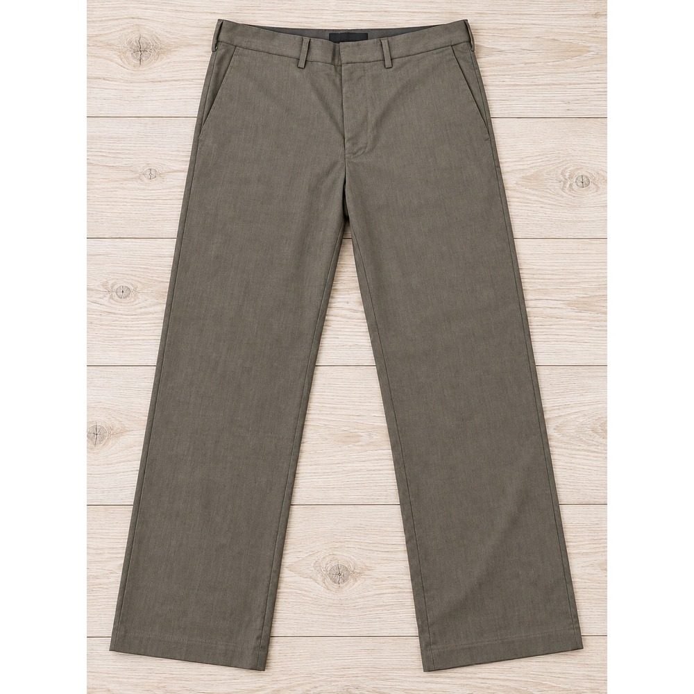 Haggar Dress Pants Classic Fit Premium Stretch Flat Front Brown Mens 34x29 4306